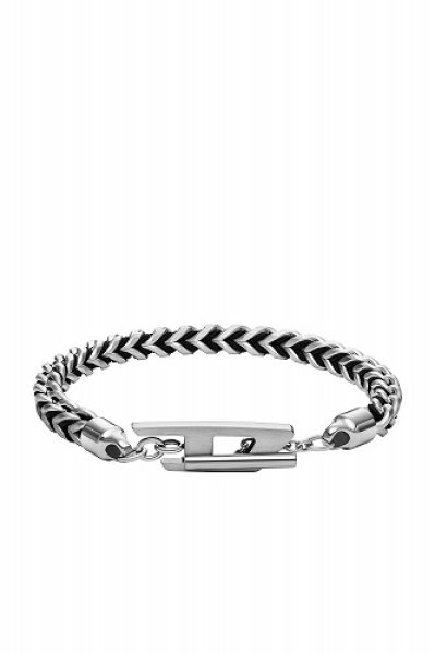 画像1: DIESEL Dx1540040 Stainless Steel Woven Chain Bracelet ディーゼル ブレスレット (1)