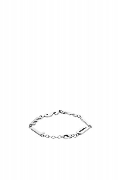 画像1: DIESEL Dx1490 Stainless steel chain bracelet ディーゼル ブレスレット (1)