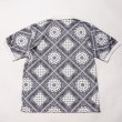 画像2: THE SWINGGGR  BANDANA PATTERN POLO-SH, WHITE (2)