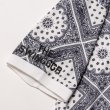 画像7: THE SWINGGGR  BANDANA PATTERN POLO-SH, WHITE (7)