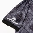 画像5: THE SWINGGGR  BANDANA PATTERN POLO-SH, BLACK (5)