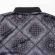 画像6: THE SWINGGGR  BANDANA PATTERN POLO-SH, BLACK (6)