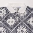 画像6: THE SWINGGGR  BANDANA PATTERN POLO-SH, WHITE (6)