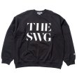 画像1: THE SWINGGGR  CREW NECK SWEAT, BLACK (1)