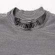 画像5: THE SWINGGGR  MOCK NECK BORDER TEE, BLACK (5)