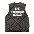 画像2: THE SWINGER　QUILT REVERSIBLE VEST, BLACK&GRAY (2)