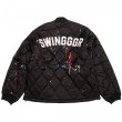 画像2: THE SWINGER　QUILT MA-1, PAINTED, BLACK (2)