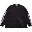 画像1: THE SWINGER　MOCK NECK L/TEE - B, PAINTED, BLACK (1)