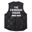 画像2: THE SWINGER　QUILT VEST, PAINTED, BLACK (2)