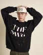 画像9: THE SWINGER　CREW NECK SWEAT, PAINTED, BLACK (9)