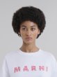 画像4: MARNI マルニ　ホワイト ジャージーコットン製Tシャツ、チェックマルニロゴ入り (4)