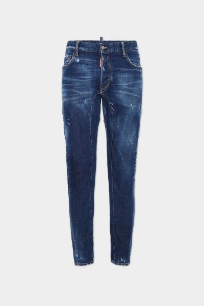 画像1: DSQUARED2 Dark Perfect Clean Wash Tidy Biker Jeans (1)