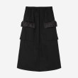 画像1: th products　TARO HORIUCHI (WOMEN'S)  Waist Gathered Skirt / black (1)