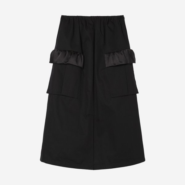 画像1: th products　TARO HORIUCHI (WOMEN'S)  Waist Gathered Skirt / black (1)