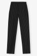 画像1: GANNI ガニー Black Stripe Mid Waist Trousers (1)