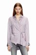 画像2: DIESEL Women’s ディーゼル Asymmetrical wrap shirt (2)