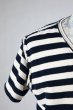 画像7: Greg Lauren SPLIT STRIPED TEE (7)