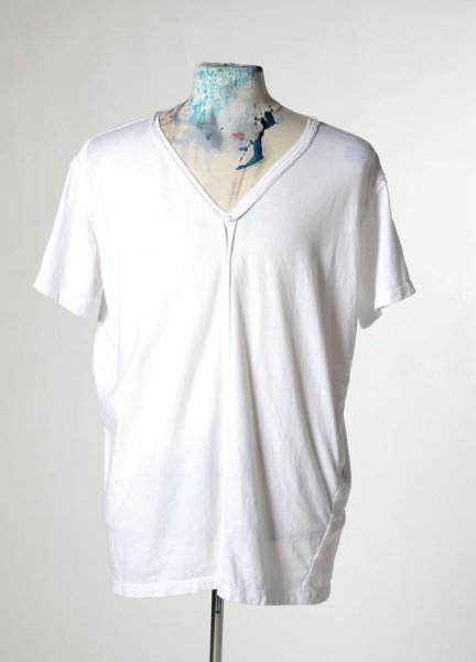 画像1: Greg Lauren V NECK TEE (1)