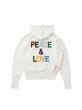 画像2: 【Perfect ribs×A LOVE MOVEMENT】"PEACE & LOVE" Basic Zip Hoodie (2)