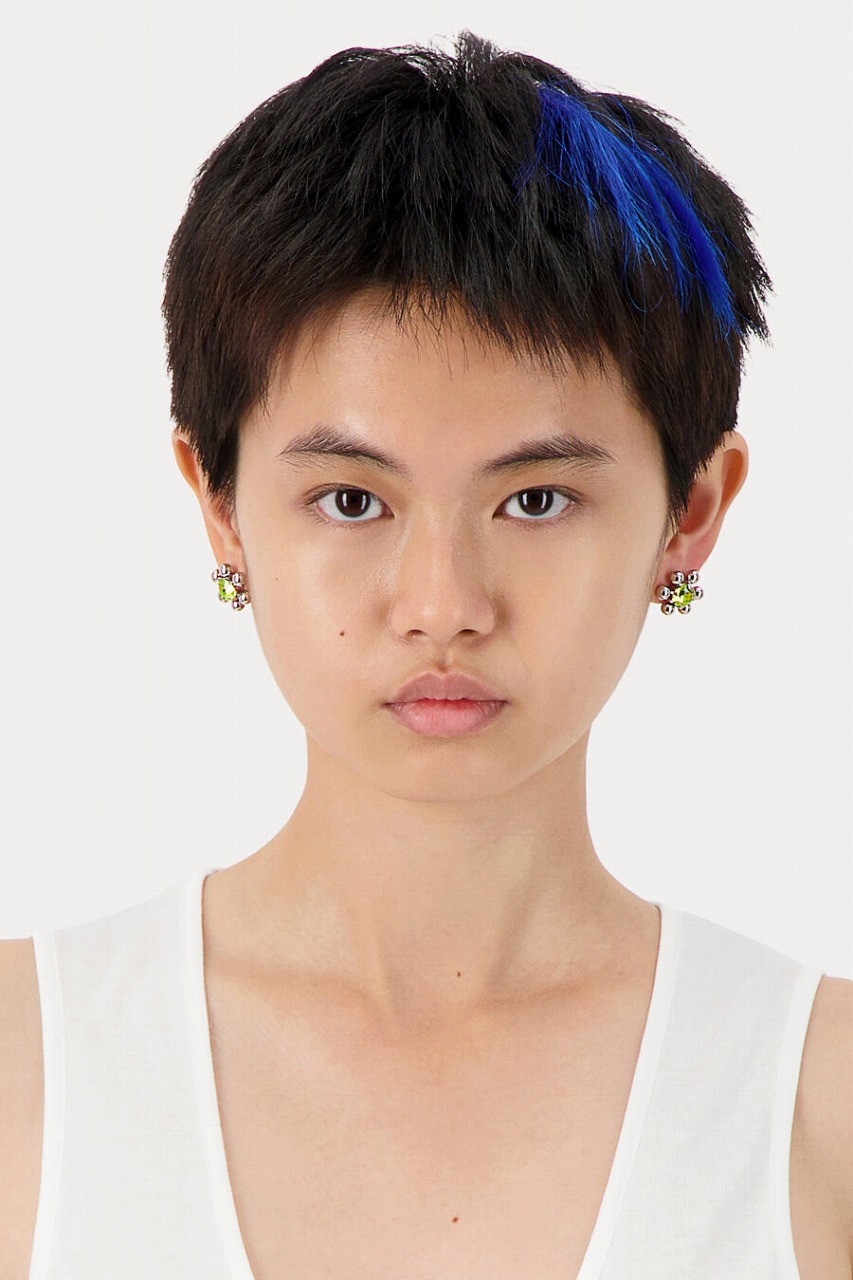 JUSTINE CLENQUET ジュスティーヌクランケ Sadie acid green earrings