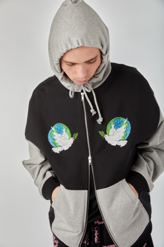 RASSVET(PACCBET) ラスベート DOPE PEACE ZIPPED HOODIE フーディー