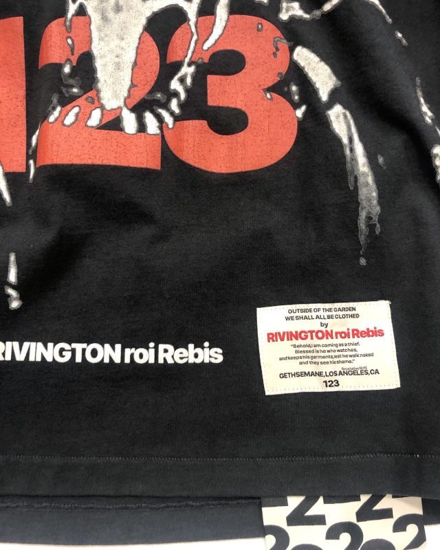 RRR123 RIVINGTON roi Rebis Tシャツ 正規取扱店公式通販 ご注文確認後