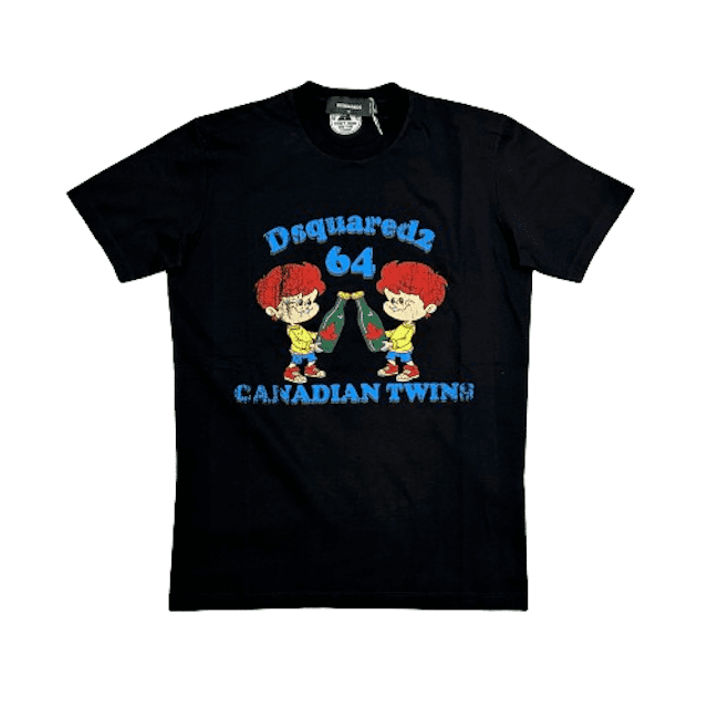 DSQUARED2 ディースクエアード CANADIAN TWINS COOL FIT T-SHIRT Tシャツ 正規取扱い店舗公式通販  ご注文確認後即日発送 沖縄セレクトショップWONDERCUBE